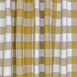Mustard Yellow Gingham Checks Cotton Fabric by the Metre