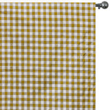 Mustard Yellow Gingham Checks Cotton Fabric by the Metre