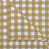 Mustard Yellow Gingham Checks Cotton Fabric