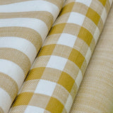 Mustard Yellow Stripes Cotton Fabric by the Metre