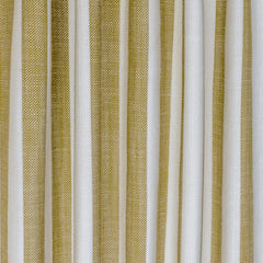 Mustard Yellow Stripes Cotton Fabric by the Metre
