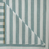 Teal Gingham Stripes Cotton Fabric