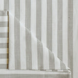 Beige Gingham Stripes Cotton Fabric