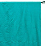Aqua Art Silk Curtain Panels