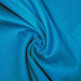 Turquoise Blue Pure Silk Dupioni Curtain Panels