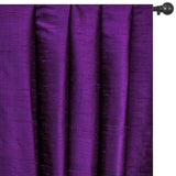 Bright Purple Pure Silk Dupioni Curtain Panels