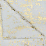 Ivory & Gold Foil Printed Velvet Fabric by the Metre, Ivory Velvet Fabric