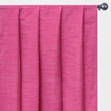 Light Fuchsia Pink Art Silk Curtain Panels
