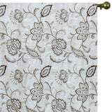 Dark Brown Cotton Embroidery Fabric by the Metre, Beige Cotton Fabric