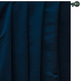 Navy Blue Heavy Satin Fabric by the Metre, Blue Satin Fabric