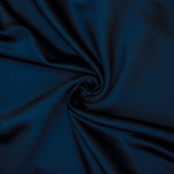 Navy Blue Heavy Satin Fabric by the Metre