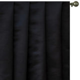 Black Heavy Satin Fabric by the Metre, Black Satin Fabric