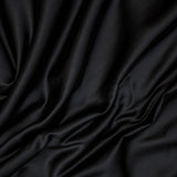 Black Heavy Satin Fabric by the Metre, Black Satin Fabric