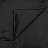Charcoal Gray Heavy Satin Fabric by the Metre, Gray Satin Fabric