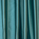 Teal Blue Heavy Satin Fabric by the Metre, Blue Satin Fabric