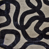 Black Jacquard Velvet Fabric by the Metre