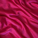 Cerise Pink Silk Dupioni Fabric by the Metre, Pink Silk Fabric