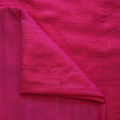 Cerise Pink Silk Dupioni Fabric by the Metre, Pink Silk Fabric
