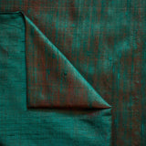 Green & Red Silk Dupioni Fabric by the Metre, Green Silk Fabric
