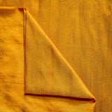 Golden Yellow Silk Dupioni Fabric by the Metre, Yellow Silk Fabric
