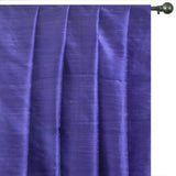 Dark Periwinkle Silk Dupioni Fabric by the Metre, Blue Silk Fabric