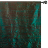 Green & Red Silk Dupioni Fabric by the Metre, Green Silk Fabric
