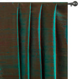 Green & Red Silk Dupioni Fabric by the Metre, Green Silk Fabric