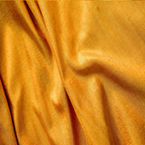 Golden Yellow Silk Dupioni Fabric by the Metre, Yellow Silk Fabric