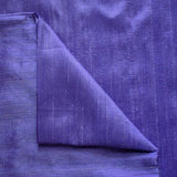 Dark Periwinkle Silk Dupioni Fabric by the Metre, Blue Silk Fabric