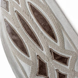 Lattice Velvet Embroidered Designer Trim by the Metre, Geometric Curtain Tape, 5 Inches (127 mm)