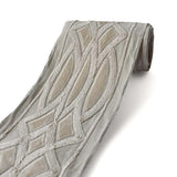 Gray Lattice Velvet Embroidered Designer Trim