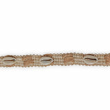 Natural Shell Woven Jute Trim by the Metre, 0.75 Inches (19 mm) Jute Braided Lace Trim, Lace For Curtains