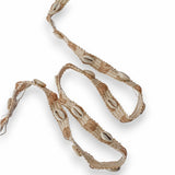 Natural Shell Woven Jute Trim by the Metre, 0.75 Inches (19 mm) Jute Braided Lace Trim, Lace For Curtains