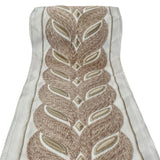 Braided Chevron Luxe Embroidered Border by the Metre, Floral Embroidery Trim, 5 Inches (127mm)