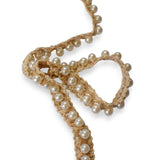 Pearl Crochet Jute Trim by the Metre, 0.5 Inches (12mm) Jute Braided Lace Trim, Lace For Curtains