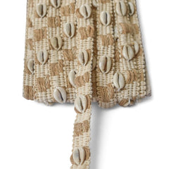 Natural Shell Woven Jute Trim