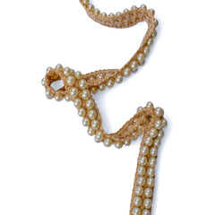 Pearl Crochet Jute Trim, 1 IN (25mm) Jute Braided Lace Trim