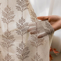 Fern Tree Sheer Fabric By The Metre
