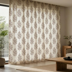 Fern Tree Sheer Fabric By The Metre