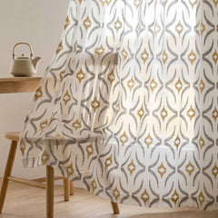Mustard Sheer Fabric By The Metre