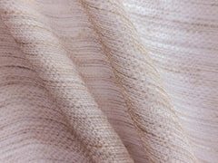 Textured Sheer Curtain Fabric by the Metre, Woven Beige Filtering Sheer Fabric