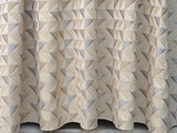 Light Gold Triangles Cototn Fabric By The Metre