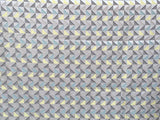 Grey And Yellow Triangle Cotton Fabric By The Metre