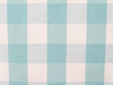 Light Turquoise And White Cotton Fabric By The Metre