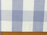Blue Bell Gingham Check Cotton Fabric By The Metre