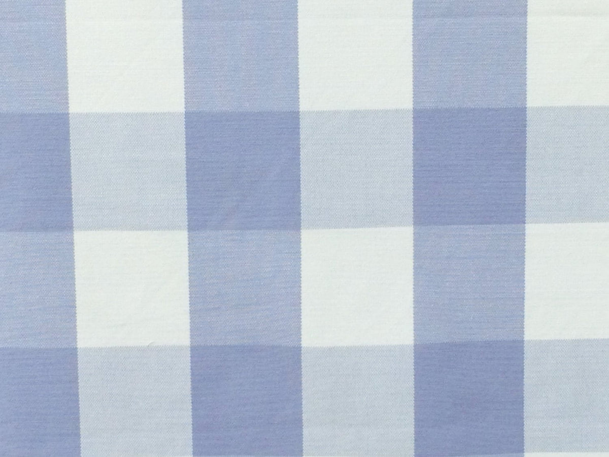 Blue Bell Gingham Check Cotton Fabric By The Metre