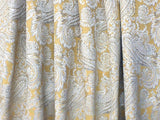 Yellow And Greys Fabric By The Metre