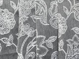 Gray And Ivory Cototn Fabric By The Metre