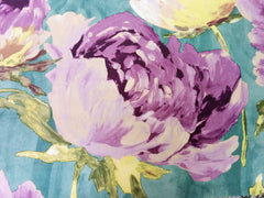 Pink Roses Printed Velvet Fabric By The Metre