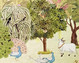 Green Pastures Cotton Fabric By The Metre